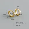 Hoop & Huggie 1Pair Fashion Zircon 925 Sterling Silver Earrings For Women 2021 Trend Jewelry Ear Cuffs Piercing Teens