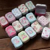 32Pieces/lot Tin Box Holiday Pattern Small Jewelry Needle Storage Boxes House Decoration Collectables Display 210922