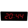 Цифровые настенные часы Современный дизайн Цифровой светодиодный календарь Температура EU Plug 110-240VL Часы
