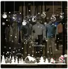 New Year Merry Christmas Decorations for Home Snowflake Hut Wall Sticker Shop Window Glass Decoration PVC Sticker Navidad