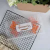 100 stks Stand-up Matte Transparante Zip Pouch Handcraft Carry Bag Bloem Gedrukt Frosted Clear Food / Melon Seeds Packing Doypack
