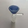 14mm Male Glass Bowl Piece Pure Colors Hookah Nail Smoking Slide Bowls Funnel Joint For Hookah Water Bong Oil Dab Rigs