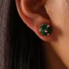 Coréen élégant Rose fleur boucles d'oreilles pour les femmes mode Vintage Bouquet cristal fleur boucles d'oreilles de mariage 2021 tendance bijoux