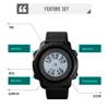 SKMEIクリエイティブデュアルタイムモデルメンズデジタルウォッチ防水ストップウォッチアラームスポーツ腕時計オスクロックレリーゴMasculino 1571 x0524