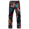 Summer Man Lace-up Ankle Length Flower pants Size S M L XL 2XL 5XL 6XL Fashion Business Men Leisure Popular Cool and Comfortable X0723