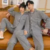 SLPBELY Couple Pajamas Set Homewear Spring Cartoon Starry Sky Long Sleeve Men And Women Pyjamas Lovers Sleepwear Home Clothing 210831