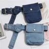 Taille Sac Femmes Fanny Pack Ceinture De Mode Réglable Denim Femelle Téléphone Poche Bum s Hip 210823