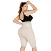 Women's Shapers Fajas Colombian Girdle Flat Stomach Modeling Belt Double Compression High Waisted BuLifter Shorts Knee Underwear Buttoks