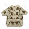 Animal Pattern Cardigan Stickad Dog Apparel Vindskyddad Varm Pet Coat Single Breasted Sweater Coats för valp