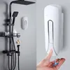 Plastic Hand-press Soap Liquid Dispenser Wall Mounted Shower Gel Detergent Shampoo Bottle for el Home Kitchen Bathroom Access 211206