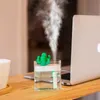 160 ml Ultraschall-luftbefeuchter Klar Kaktus Farbe Licht USB Ätherisches Öl Diffusor Auto Purifier Aroma Diffusor Anion Nebel Maker