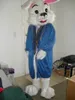 Costume de mascotte de lapin en peluche d'Halloween, personnage de dessin animé de qualité supérieure, carnaval, robe unisexe pour adultes, tenue de fête d'anniversaire de noël, tenue d'extérieur