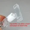 Werbung Display Clear Pop Plastic Signage Signage Kartenpreispapier -Label Promotion Clips Halter H6.2 cm im Ladengeschäft 20pcs