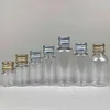 100pcs/lot 5ml 10ml 20ml 30ml Aluminum Cap PET Refillable Bottles Mini Vial Medicine Candy Perfume Containers 8ml 15ml
