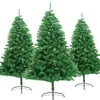 45 90 120 150 180 cm julgran tall med trä bas DIY Hembord Top Decor Christmas Artificial Frosted Sisal Trees 201006