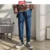 LAPPSTER Hommes Printemps Noir Coréen Couleurs Jeans Hommes Streetwear Bleu Denim Pantalon Homme Modes Maigre Vêtements Plus La Taille 211111