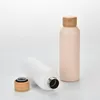 17oz Stainless Steel Vacuum Flask Bamboo Lids Vacuum Flask for Fitness Large Capacity Thermal Insulation Water Bottles