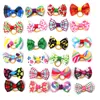 Pet Head Flower Plaid Bow Classic Pet Dog Cat Hair Accessories Pet Headwear Hair Band Dog Grooming