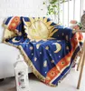 Nórdico sol dios tirar manta para camas sofá cubierta sala de estar decoración decoración colcha preparada al aire libre picnic mantas ocio toalla alfombra