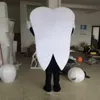 Costume de mascotte de dent blanche d'Halloween de haute qualité personnaliser dents de dessin animé personnage de thème d'anime carnaval dults fête d'anniversaire tenue de fantaisie