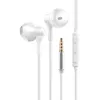 In-ear hörlurar stereo bas headset metall Wired hörlurar med mikrofon för Xiaomi Huawei telefoner