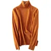100% Merino Wool Dames Turtleneck Sweater Herfst Winter Warm Zachte Gebreide Pullover Femme Jumper Cashmere 211007