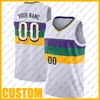 사용자 정의 뉴 올리언즈 농구 팀 저지 DIY 스티치 이름 번호 스웨터 크기 S-XXL XCVN621A