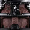 Artificial leather car floor mats for vw polo sedan golf tiguan jetta touran touareg auto accessories6878900