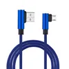 90 Graden USB Kabels Charger Cord Data Draad Oorsprong Lange 1M 2m 3m 3ft Snelle Lading voor Samsung Galaxy S20 Ultra Note 10 Plus