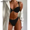 Sexy Push Up Bikinis Badeanzug für Frauen Swimwear Underwire Top Brasilianisch Biquini Bikini Set Schwimmbadanzug Beachwear 210722