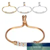Zorcvens Luxury Crystal Charm Acero inoxidable BraceletsBangles Pulseras de oro para mujer Joyería Pulsera Feminina Pulsera Precio de fábrica Diseño de expertos