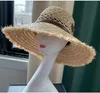 Fashion Straw Bucket Hat Sun Cap for Women Designer Fisherman Caps with belt Beanie Casquettes fishing buckets hats patchwork High210U