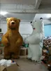 Costumes de mascotte 2m 2,6m 3m Polar ours Polar Polar Mascot Costume Costumes Halloween Party Game Robe Tenues Carnival Christmas Adults Taille