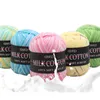 1PC acrylic Knitted Lot 3PLY Supersoft Wool Knitting Crochet Sweater 50g milk Cotton colourful Yarn 23 colors Supersoft Baby Soft Y211129