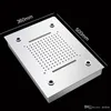 Bathroom Fixture Concealed Rain Shower set 360x500mm Waterfall Rainfall Shower Head Thermostatic 3 ways diverter valve Big LED Bath