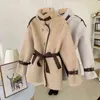 mink coat winter jacket fashion short fur coat set full fake fur coat women 211206