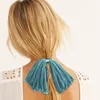 Big Hair Bow Fascia per le donne Copricapo Tessuto solido Fold Bow Hairband Ragazze Lovely Bowknot Head Band Adulti Archi Hairband