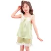 Kids Clothes Girls Vest + Short Teenage Clothing Patchwork Sets Casual Style Children's Summer 210528
