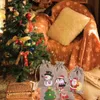 1 pc Jute Sacs Cadeau De Noël Cordon Poche Coton Lin Emballage pour Bijoux Bonbons Sac De Stockage Toile De Jute b F6e8