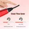 Electric Heated Eyelash Curler USB Rechargeable Eye Lash Curling Mascara Extension Cosmetics Tool Eyes Natural Rolling Applicator Long-lasting for 24 hours