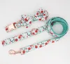 floral Dog Collar Bow Tie with Metal Buckle Big and Small Dog&Cat Pet Accessories Y200515