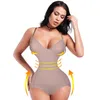 Kvinnors Shapers Kvinnor Midja Trainer Shapewear Slim Body Shaper Sexig Deep V Neck Thong Bodysuit Tummy Control Jumpsuit Topps