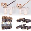 5 styles réglables en cuir PU colliers pour animaux de compagnie lettres de mode imprimer vieilles fleurs laisses pour chat chien collier durable cou décoration accessoire animaux fournitures meilleure qualité