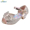 LONSANT Sandals Girls Princess Shoes Infant Kids Baby Girls Pearl Crystal Bling Bowknot Single Princess Shoes Sandals Shoes Kids 2