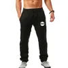 Broeken Casual Zomer Losse Broek Heren Katoen Linnen Massic Elastische Taille Rechte Track Sweatpants Mannelijke Black Joggers Broek