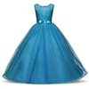 Girl's Dresses Princess Dress For Wedding Formal Floral Long Prom Graduation Gown Teenager Girl Year Vestidos 10 14 Years