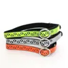 3 Colors Reflective Footprints Cat Collar with Bell PU Leather Elastic Collars for Cats Small Dogs Adjustable