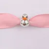 Andy Jewel Pandora Autentico 925 Sterling Silver Beads Lucido Rubber Duck Charm Charms Adatto Braccialetti Stile Europeo Pandora Collana 799554C01