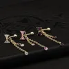 Zircon Europen bowknot forme ventre anneaux sexy piercing nombril anneaux bijoux de corps pour les femmes