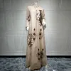 Abbigliamento etnico MD Dubai Abito caftano Arabo Moda di lusso Abaya Abiti da sera con paillettes ricamati Donne musulmane Islamiche Eid Mubarak